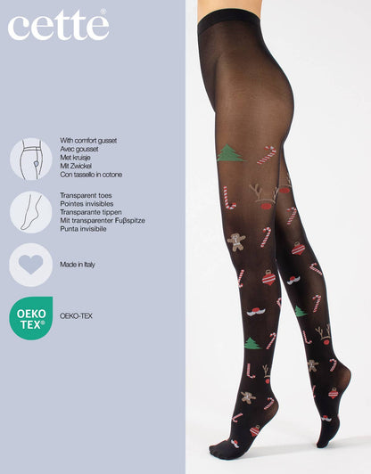 Christmas Party Tights – Γιορτινό Καλσόν με Σχέδια